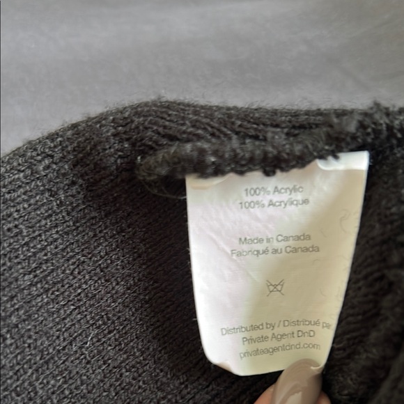 Black Knit Beanie - Picture 3 of 5